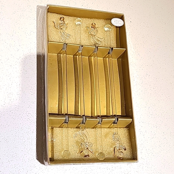 2/$30 *Clearout* NIB Crystal Angel stirsticks - Picture 1 of 5